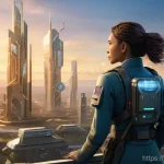 에이지오브제트 리그전 준비 가이드 - **Prompt:** A determined female commander, wearing a practical and futuristic military-style uniform...